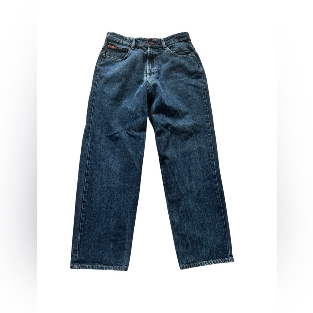 Y2K Ecko Unltd Rhino Cut Jeans Mens 34 Blue Denim 5 Pocket Baggy Skater EUC